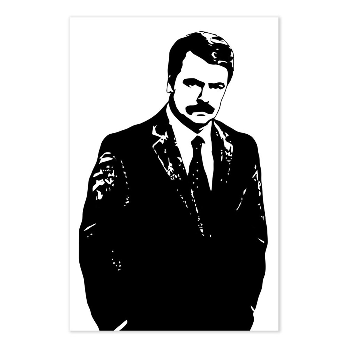 Ron Swanson Parks and Rec Poster Parks and Recreation TV | Etsy