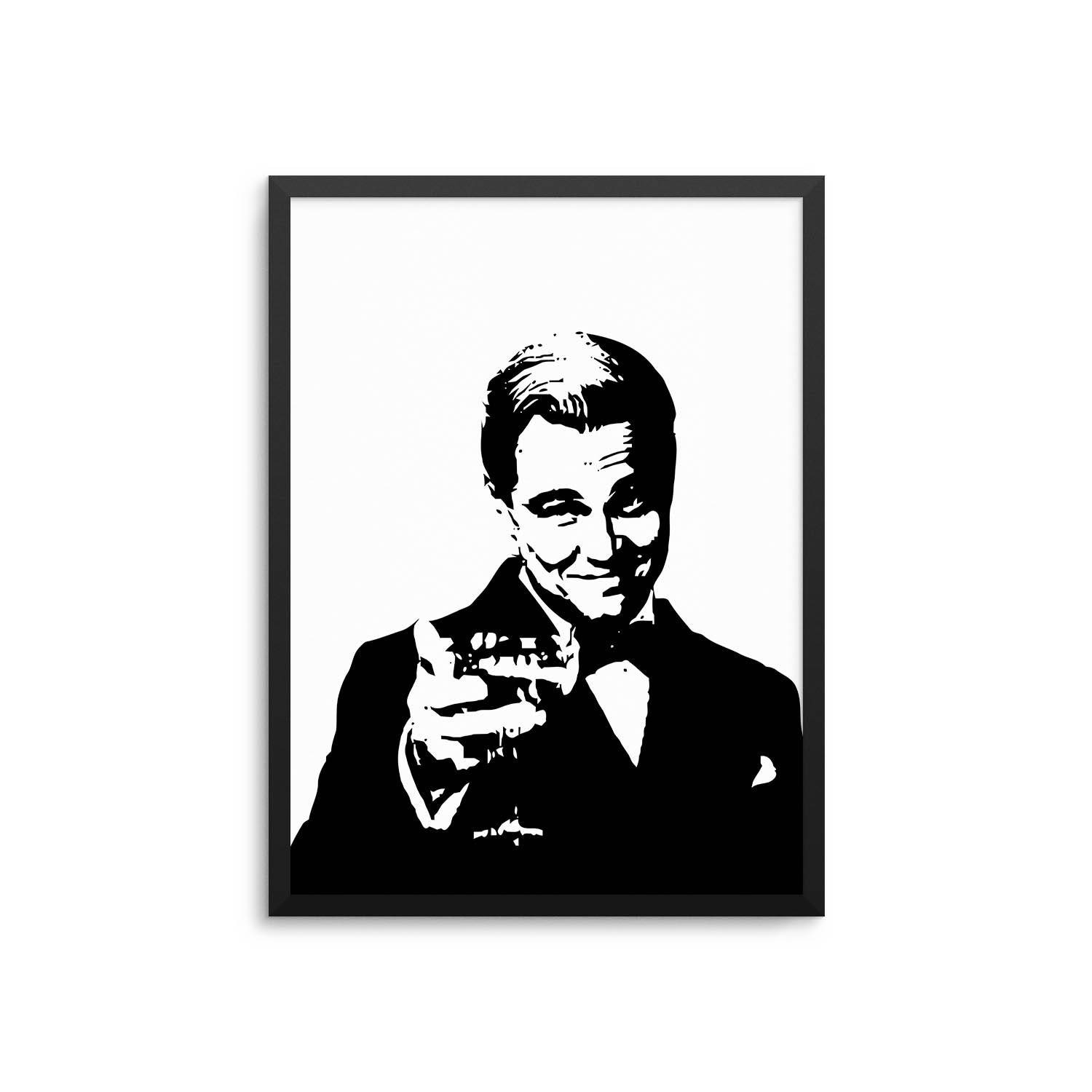 Gatsby art Great Gatsby movie print Leonardo DiCaprio art print The
