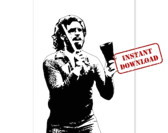 Digital Download - More Cowbell Poster - Funny Will Ferrell SNL Skit Art - DIY Printable Art
