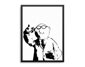 Cartel de Bunsen Honeydew Muppet - Regalo científico divertido