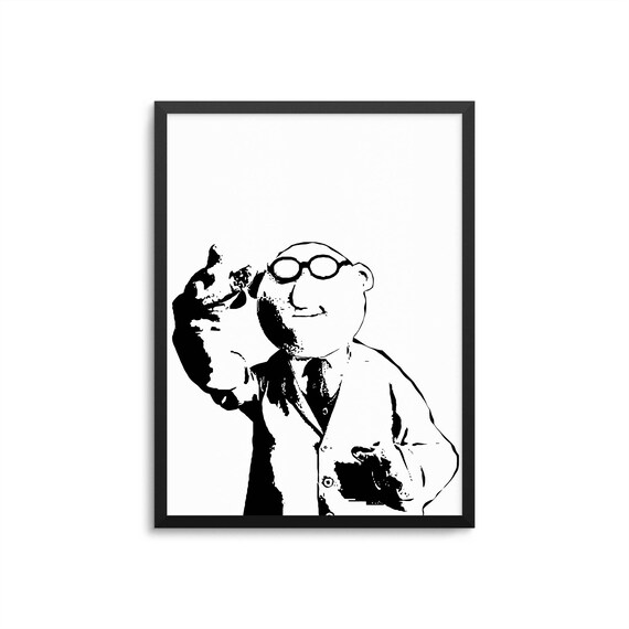 Bunsen Honeydew Muppet Poster Funny Science Gift Etsy