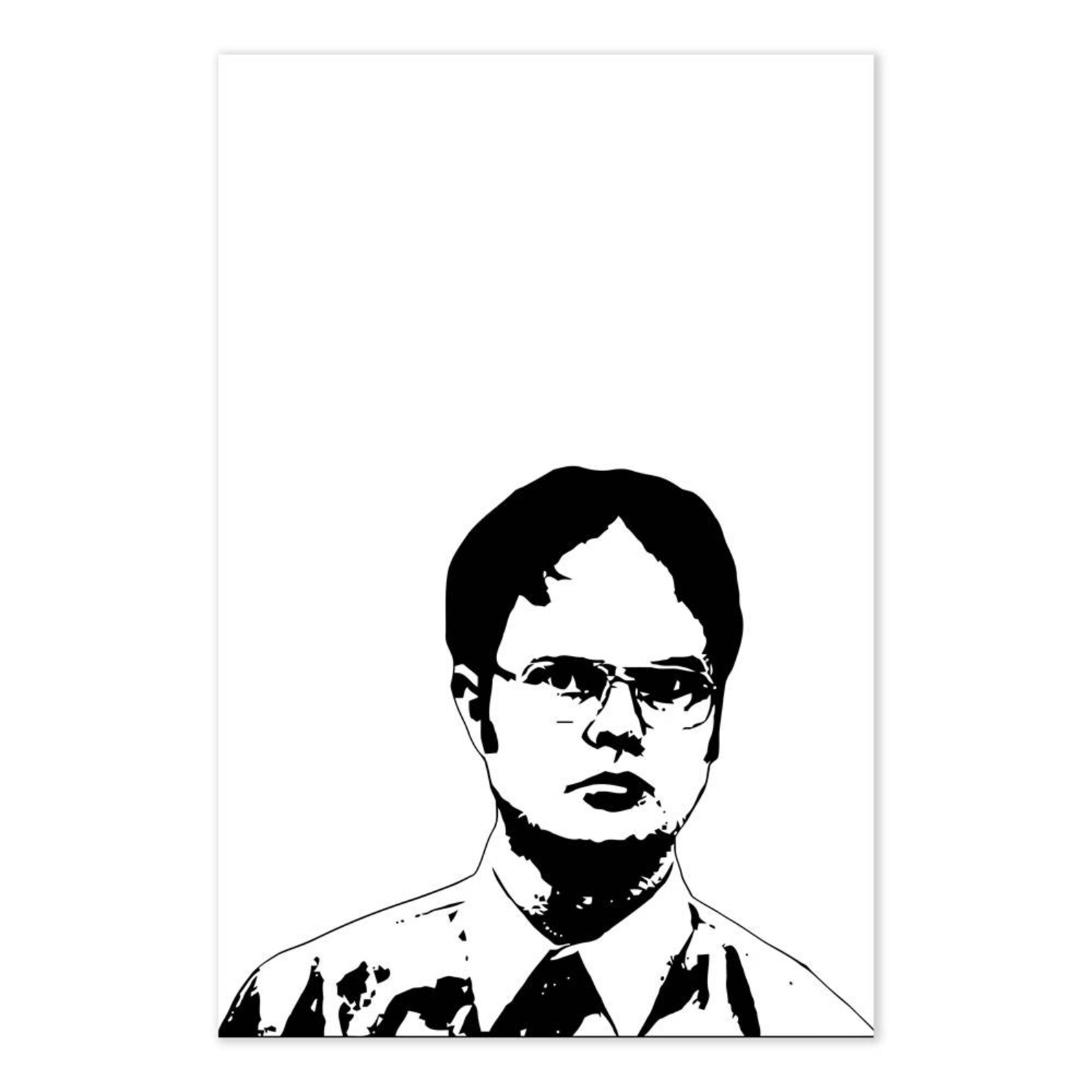 Dwight Schrute Poster The Office TV Show Art Dwight Schrute Etsy