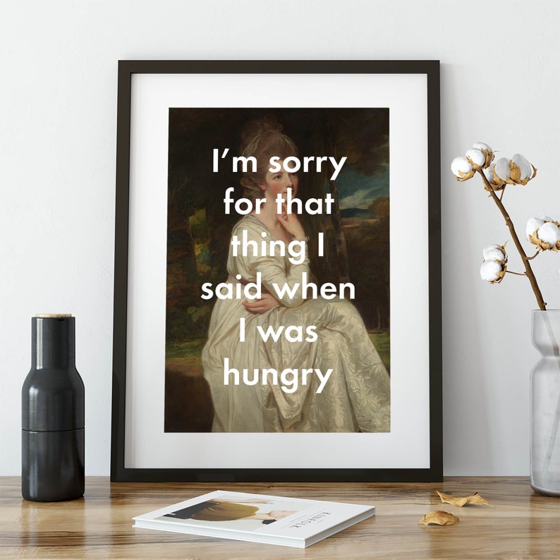 Funny Kitchen Quote Wall Art I'm Sorry for That Thing I Etsy