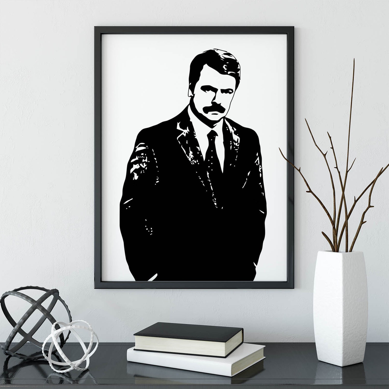 Ron Swanson Parks and Rec Poster Parks and Recreation TV - Etsy