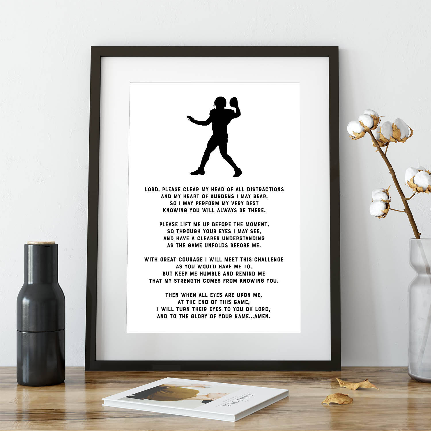 Christian Pre-game Football Prayer Print Digital Download -  Hong Kong