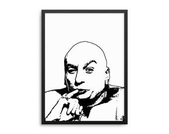 Dr Evil Poster - Austin Powers Movie Wall Art