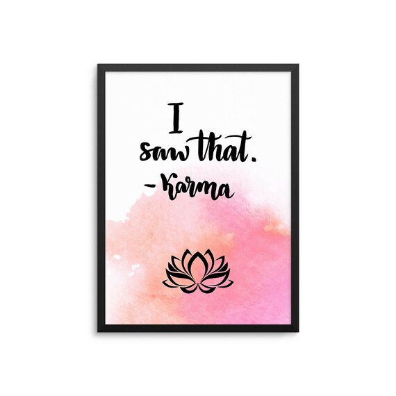J Ai Vu Cette Affiche Drole De Citation Karma Etsy Canada