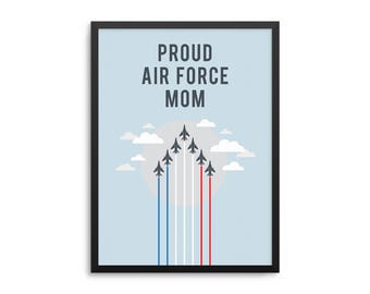 Proud Air Force Mom Poster