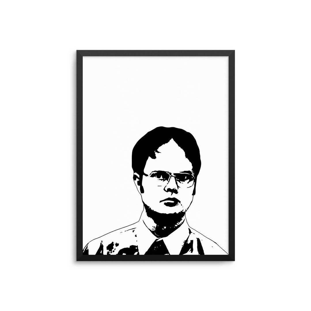 Dwight Schrute Poster the Office TV Show Wall Art Etsy
