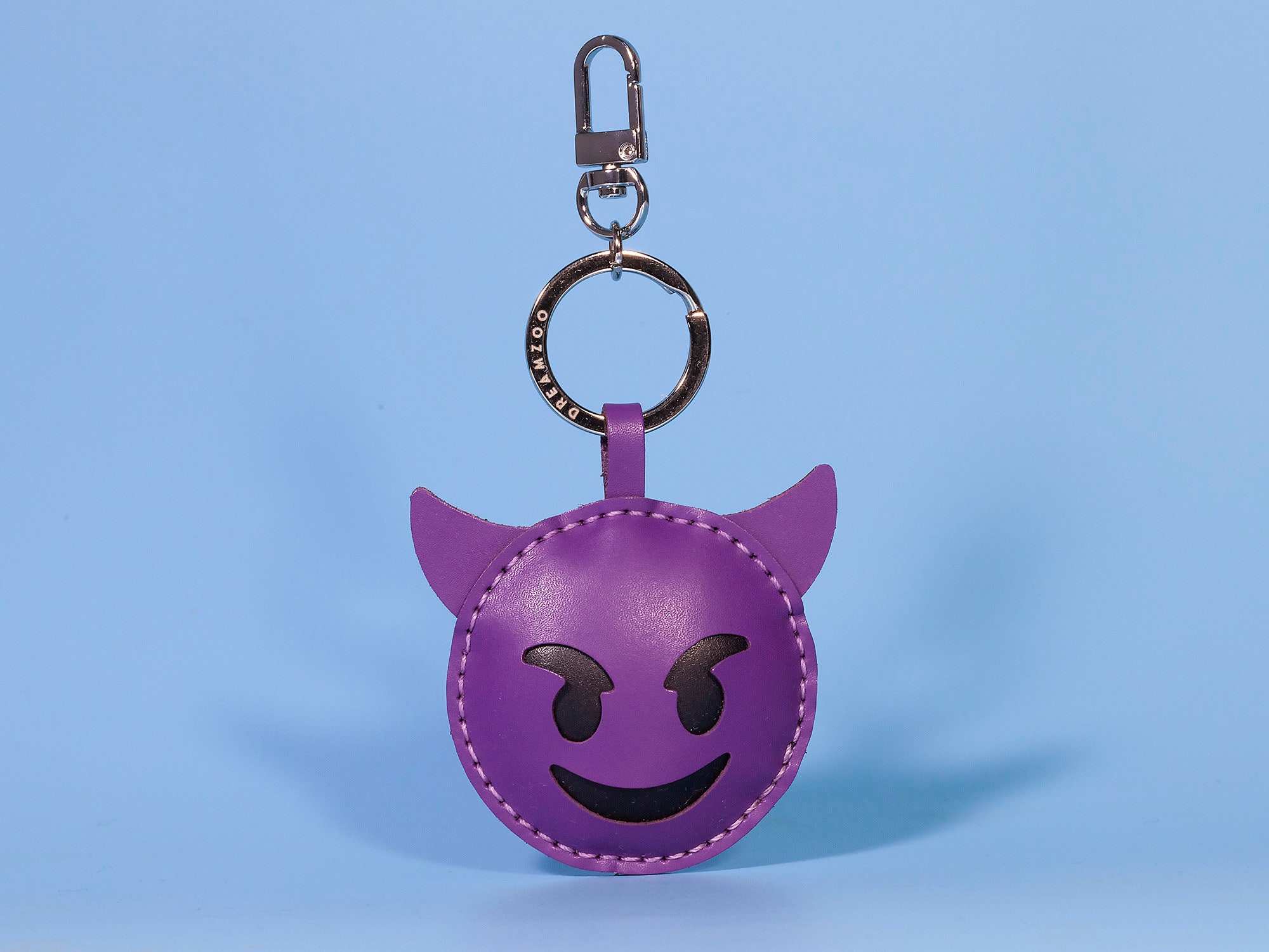 Purple Devil Emoji Keychain - Etsy
