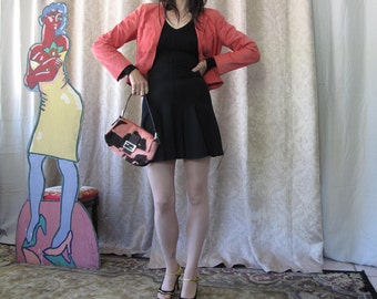 Anfang der 1980er Jahre Gucci Wildlederjacke in Pink Gr. Sm