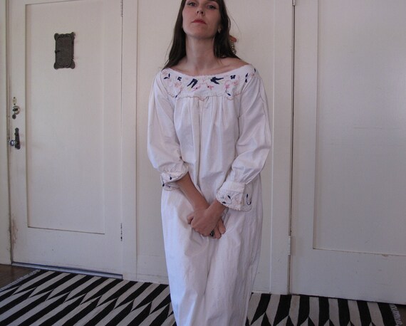 1910's Cotton "Angels" Nightgown sz Sm