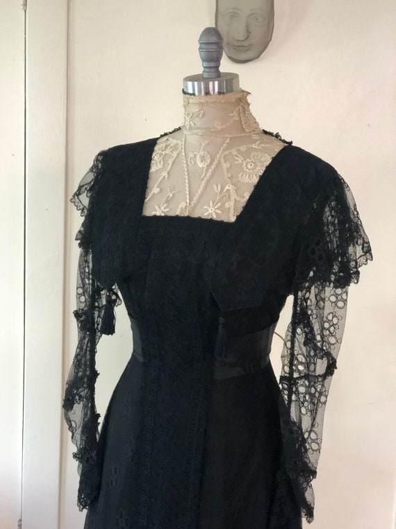 1910's Edwardian Mourning Dress sz Sm/med | Etsy