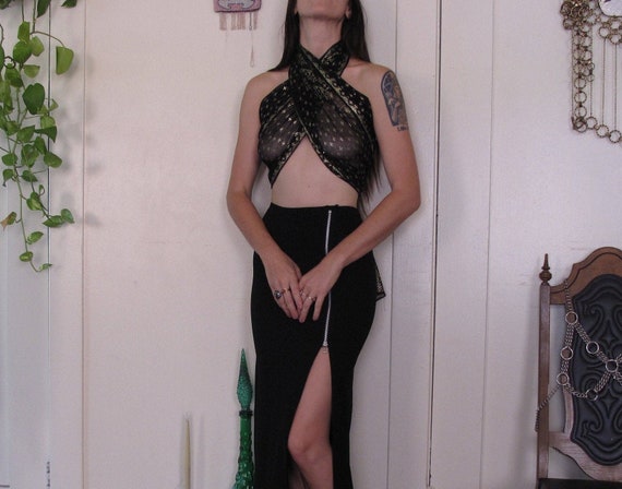 1920's Black and Gold Assuit Shawl