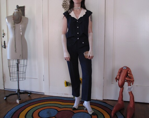 80's Valentino Night Two Piece Set sz Sm