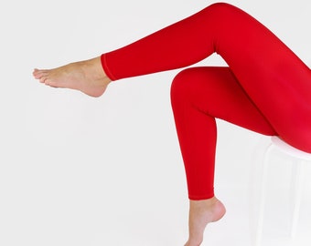 AIKYAN Red Rhombus Seamless Checkerboard Womens Yoga Pants Running Leggings Design Trousers