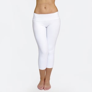 White Leggings White Yoga Pants Low Rise Leggings Womens Yoga Pants Workout Leggings White Yoga Leggings Low Waisted Pants Etsy