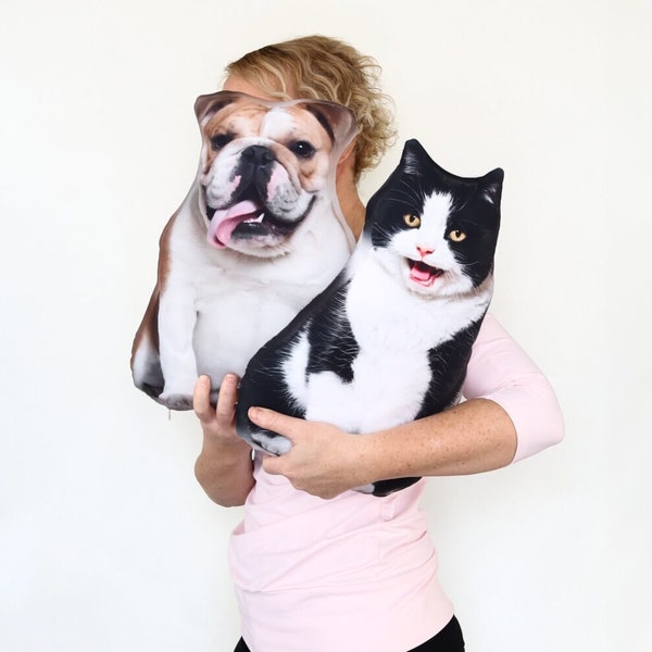 Custom Cat Pillow, Cat Lover Gift, Funny Cat Gift, Stuffed Cushion, Pet Loss Memorial, Pet Shaped Pillow, Custom Pet Pillow, 3D Dog Pillow