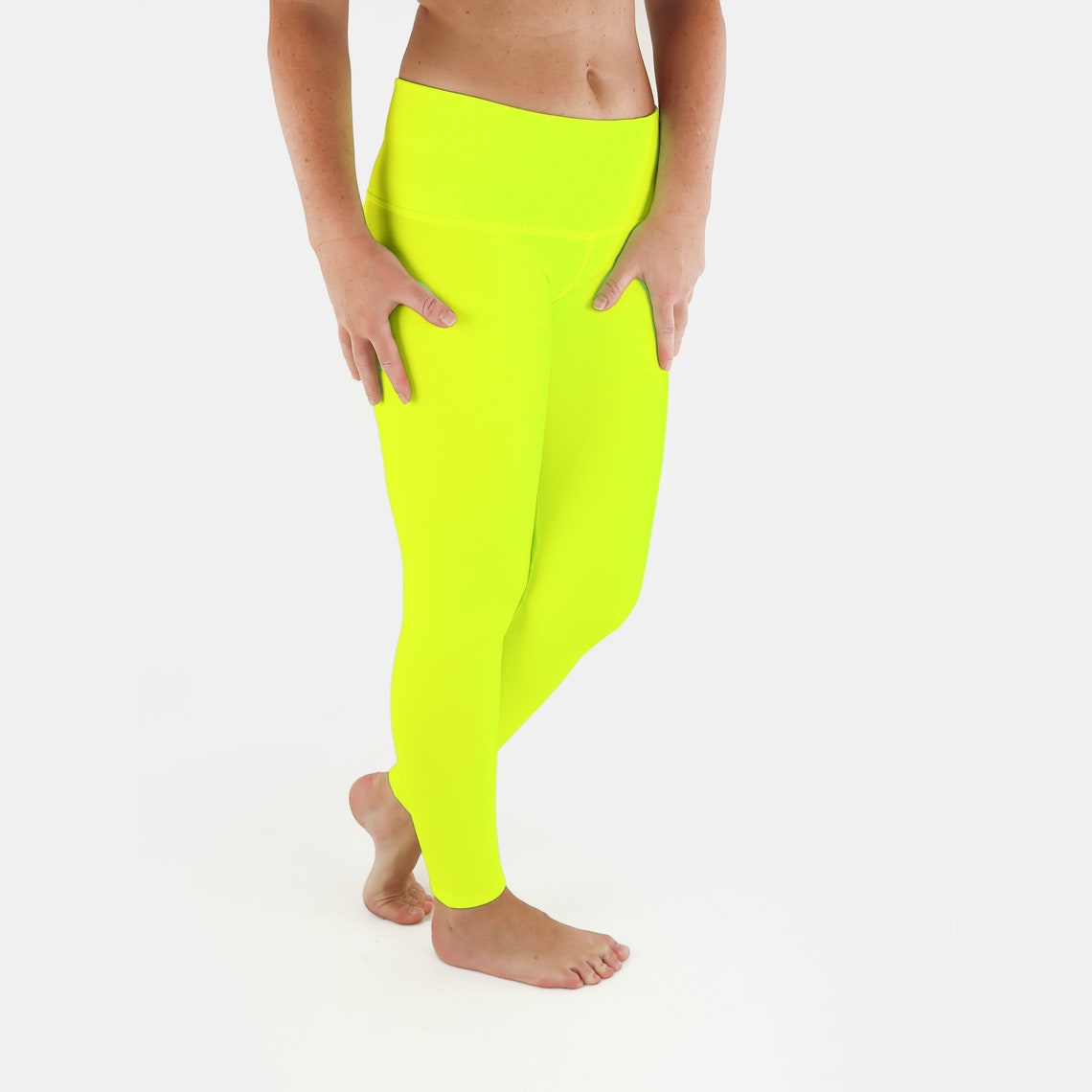 Neon Leggings / Neon Yoga Pants / Neon Activewear / Glow In Etsy