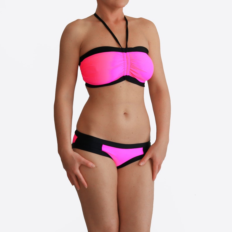 Neon Pink Bikini / Best DDD Swimsuit / G Cup Bathing Suit / Etsy