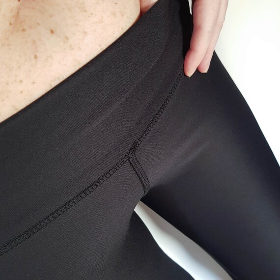 Black Leggings, LOW or HIGH Waist Yoga Pants, Black Yoga Tights