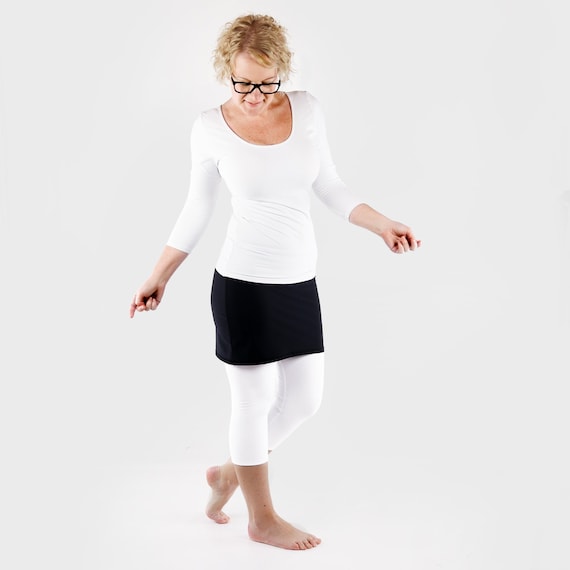 Business top skirt yoga