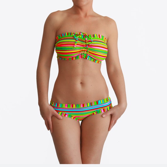 plus size bandeau swim tops