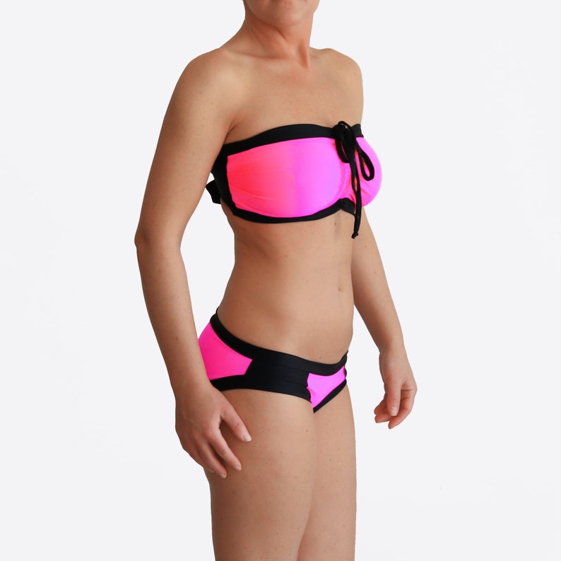 Neon Pink Bikini / Best DDD Swimsuit / G Cup Bathing Suit / Etsy