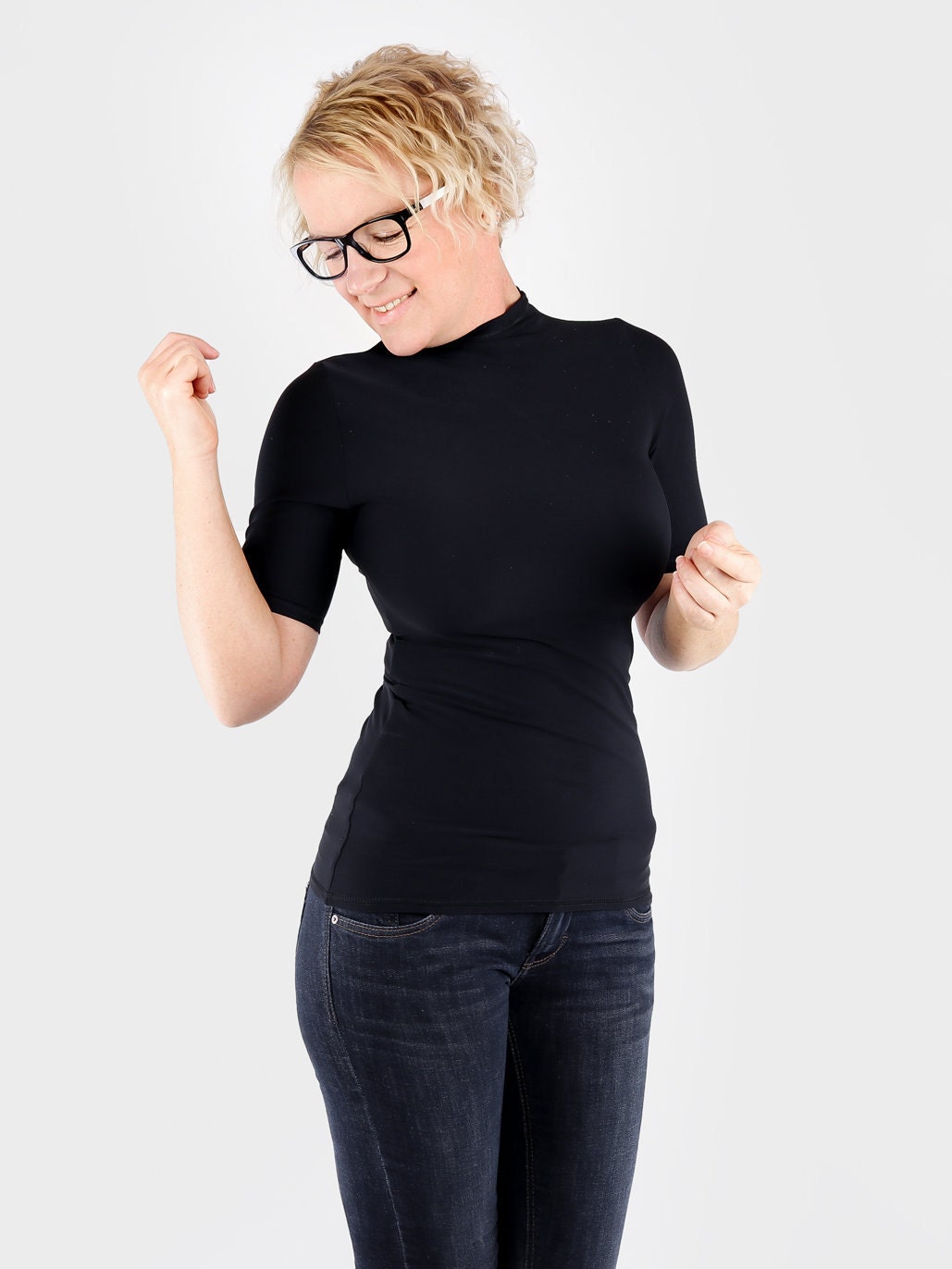 Black Turtleneck / Designer Clothing 