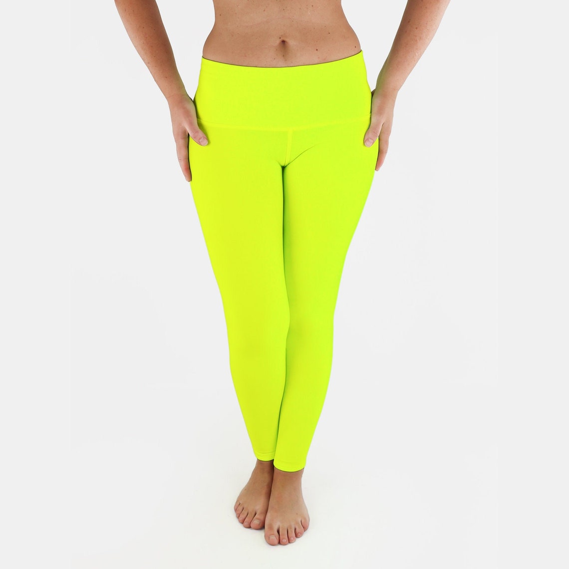 neon green yoga pants