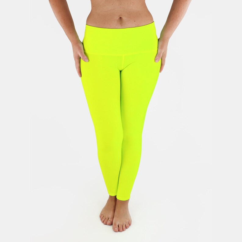 Neon Leggings / Neon Yoga Pants / Neon 