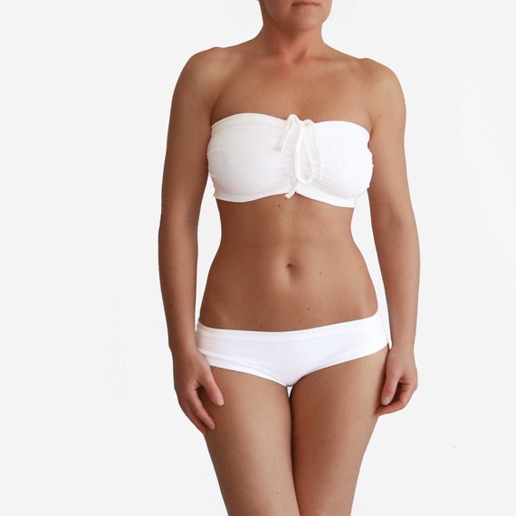 white swimming suit