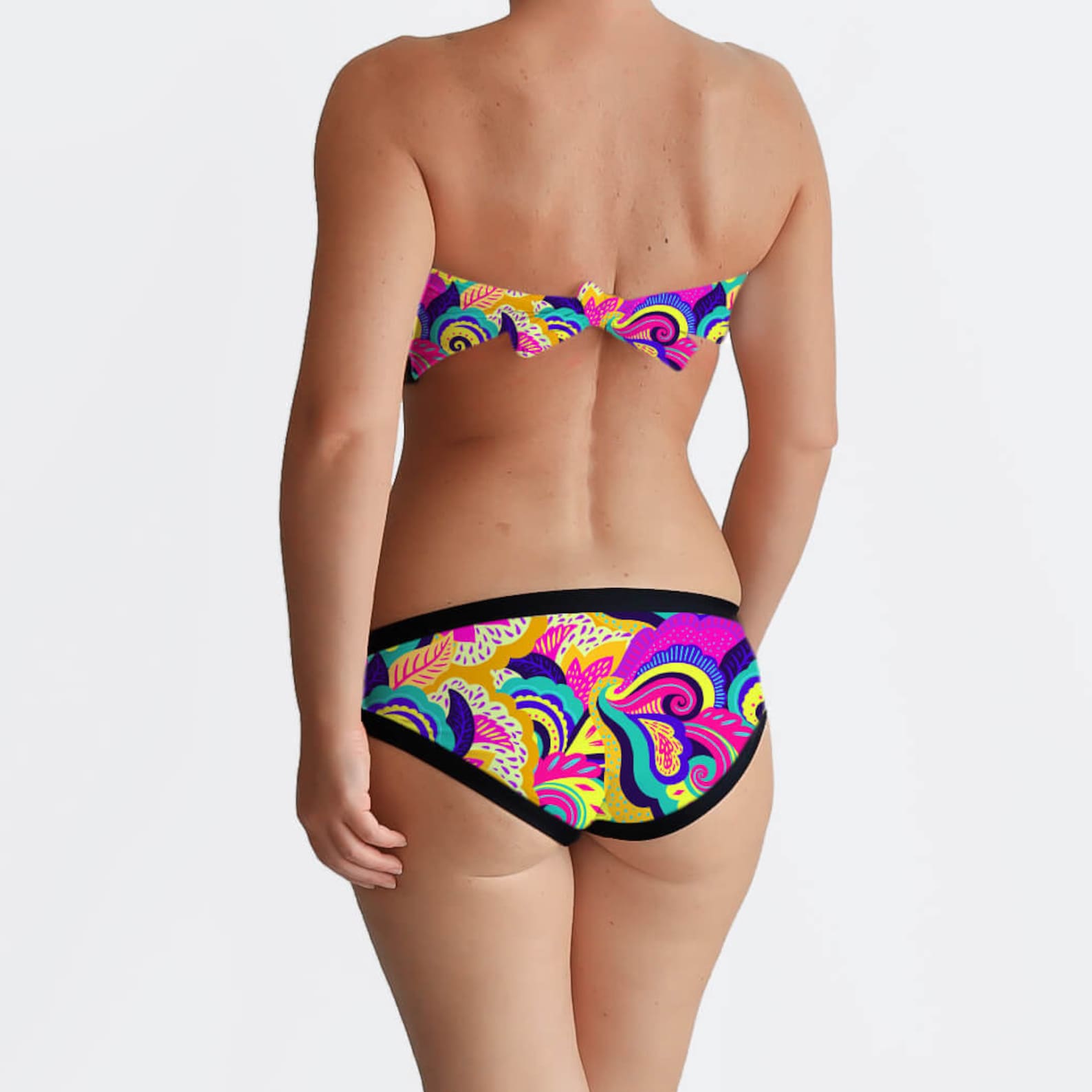 Colorful Swimwear / Bra Sized Bikini / DDD Bikini / Bandeau Etsy