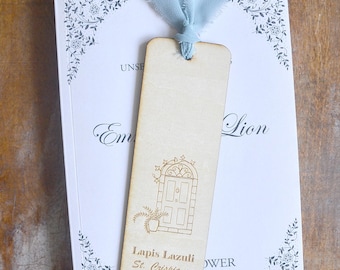 Lapis Lazuli Door Laser Cut Wooden Reader Bookmark | Unselected Journals of Emma M. Lion
