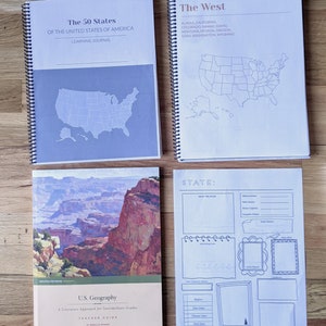 USA 50 states and capitals, USA Geography Research Bundle, geography worksheets, 50 states home school PRINTABLE Digital image 6