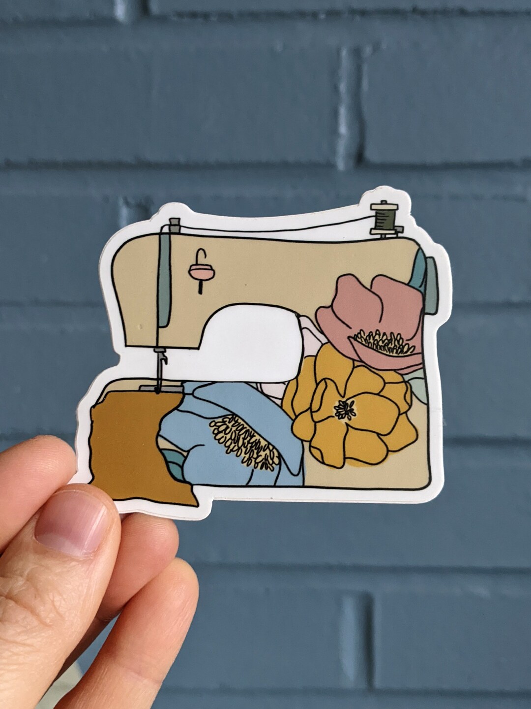 Sewing Sticker Sewing Art Sewing Machine Machine Sticker Sewing Gift Etsy