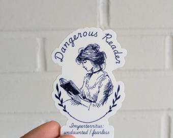 Emma M. Lion sticker Dangerous Reader
