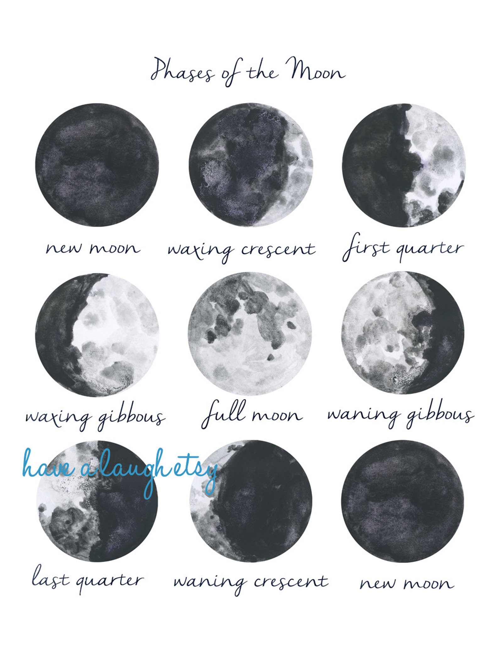 Moon Phases Printable - Printable Word Searches