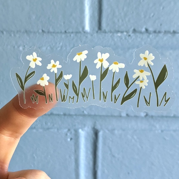 Daisy Stickers Wildflower stickers