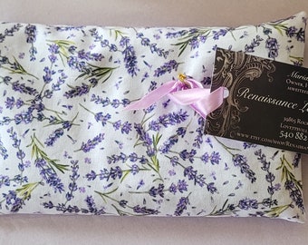 Lavender scented eye pillow for stress or headache relief