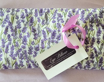 Lavender scented eye pillow for stress or headache relief