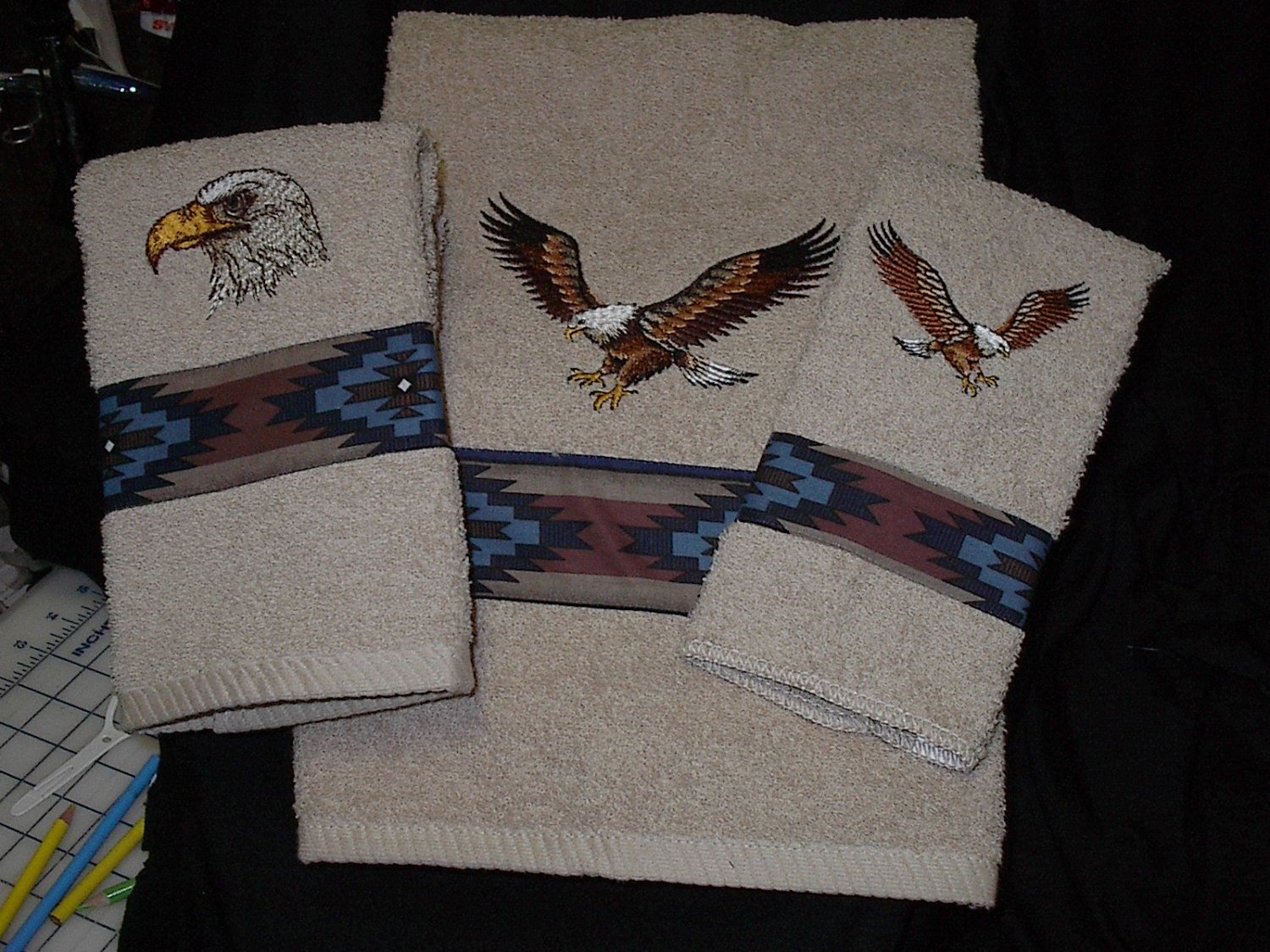 Eagle Brave Sheet Towel 75cm x 170cm Design Your Own Custom main image 1