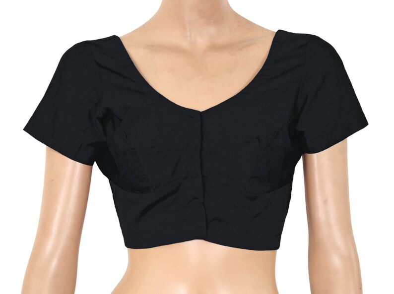 Black color Readymade Saree Blouse Sari Blouse All Sizes Ready-made 903822 For Women Cotton Blouse Sari Top Saree Top