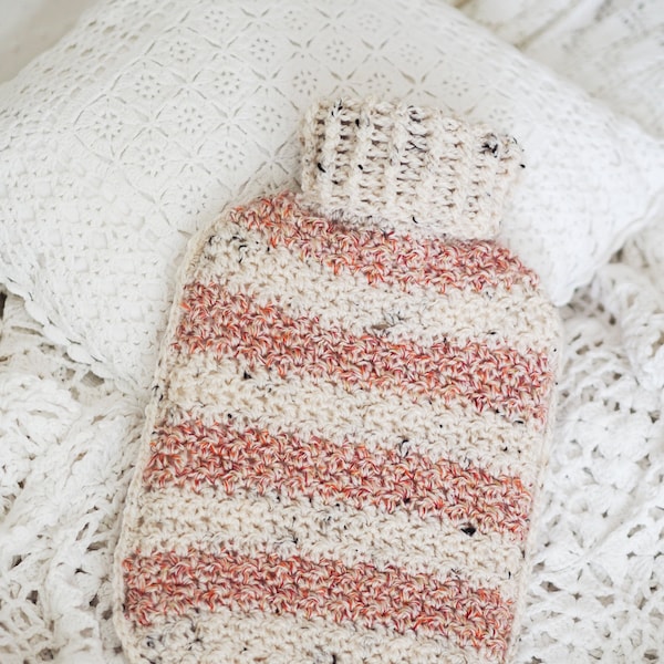 Crochet Hot Water Bottle Cosy Pattern *Pdf digital download*