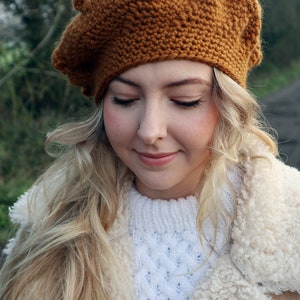 Evie Beret Hat Crochet Pattern pdf digital download image 5