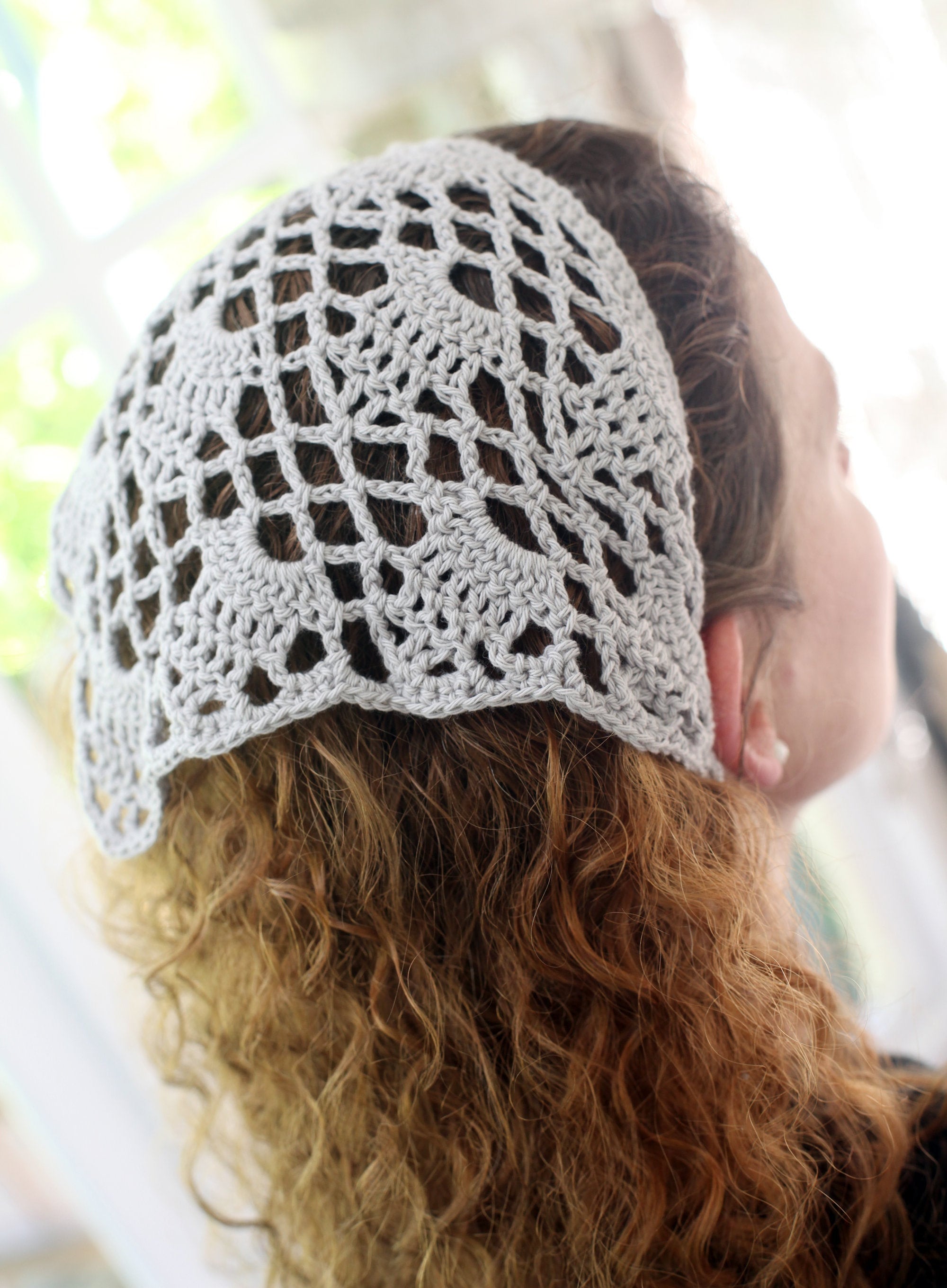 【VARZAR】VARZAR Crochet Lace Bandana (2color)☆公式☆ VARZAR Crochet Lace Bandana / Brown - VARZAR | 60% - Asian