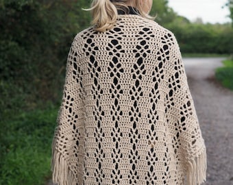 Courtship Shawl - Crochet Shawl PDF pattern