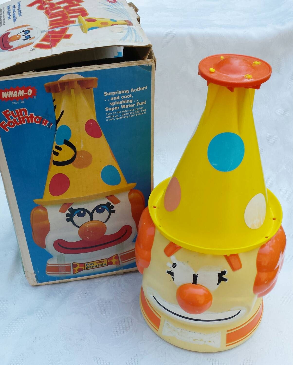 1979 Wham O Fun Fountain with Box Clown Sprinkler