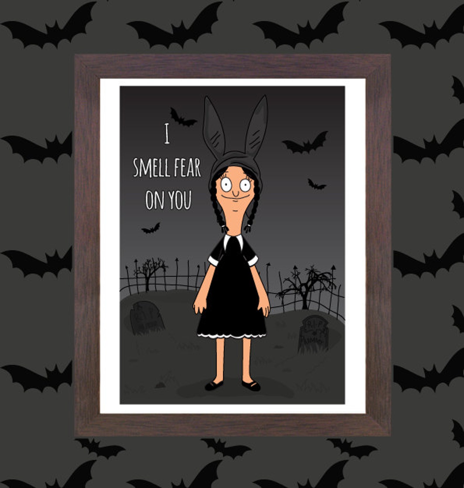 Fan art non ufficiale Louise Belcher x Wednesday Addams image 0.