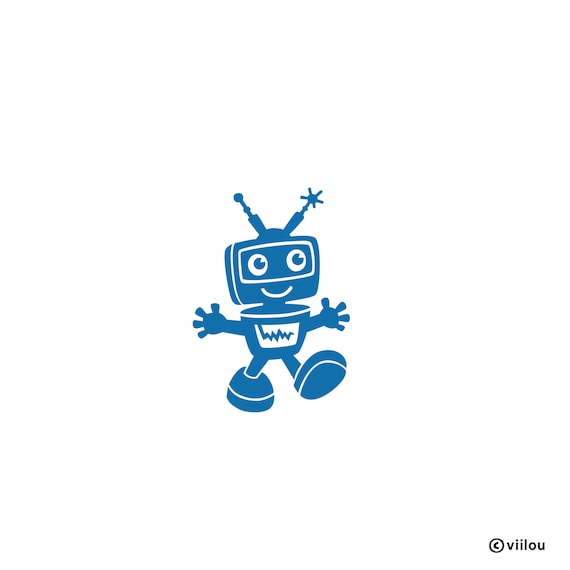 子供用アイロンワッペン ロボットイラストワッペン 子供用アイロン 